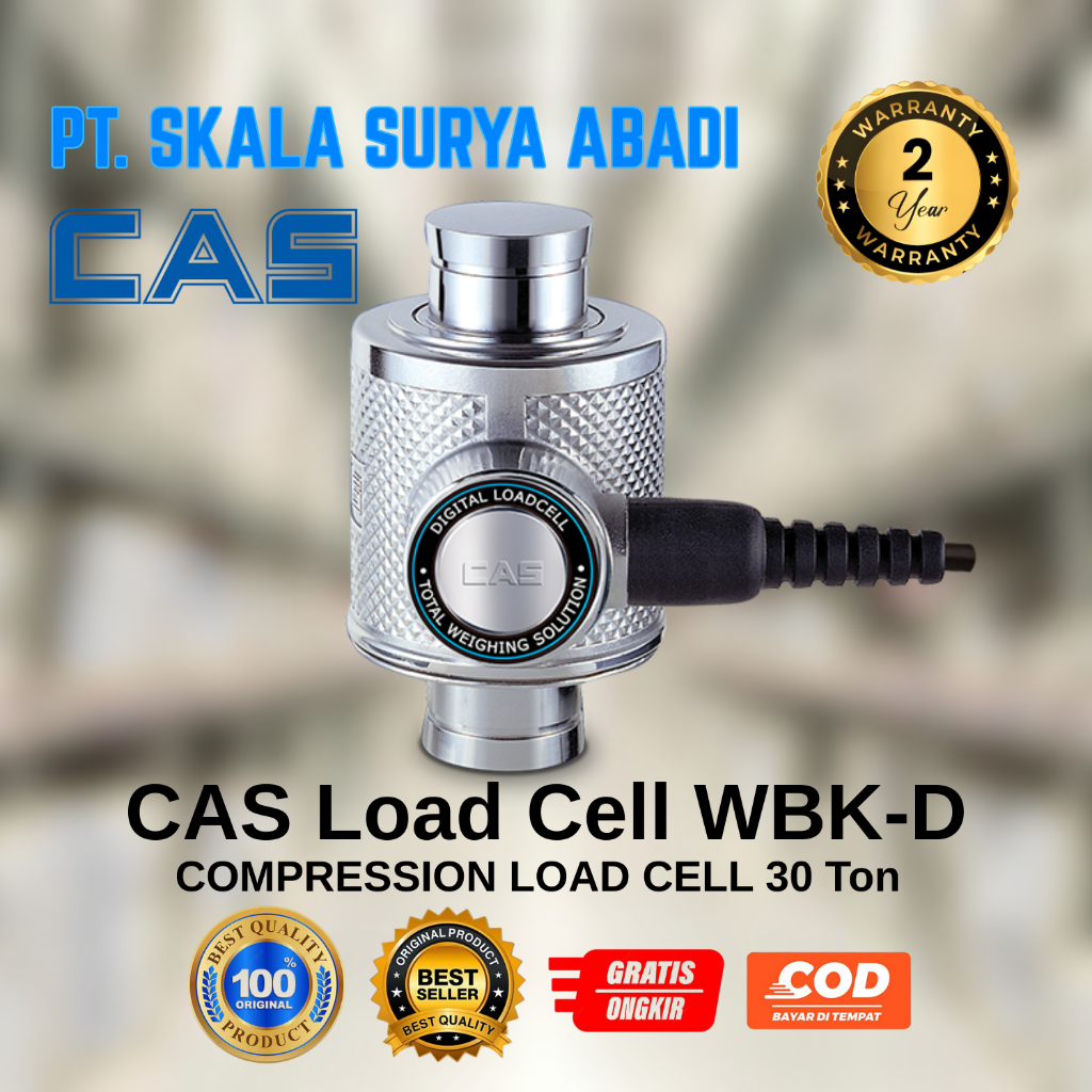 Load Cell CAS WBK-D 30ton /Compression Load Cell 30ton /Truck Scale Load Cell