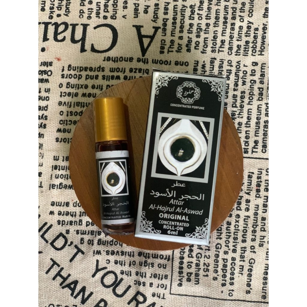 Parfum Attar Hajar Al Aswad Concentrated Roll on 6ml Made Saudi