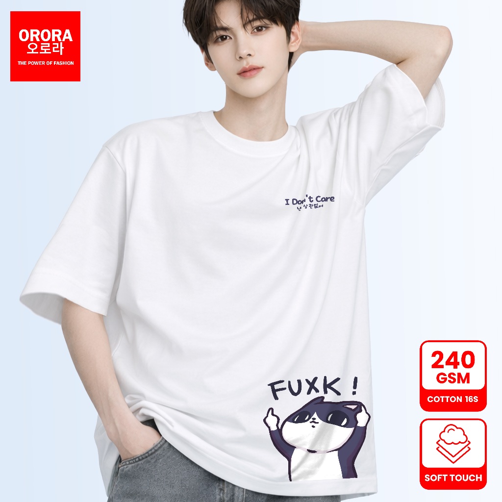 Orora Kaos Oversized 16s Korean I Dont Care - OV ORKL 128