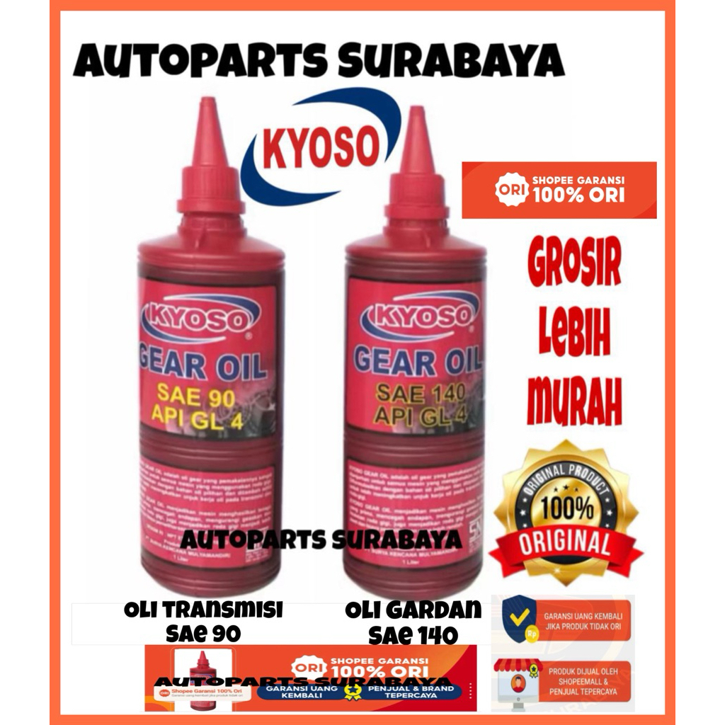 [GARANSI ASLI SHOPEE ] Oli Gardan / Oli Gear Persneling KYOSO SAE 90 / 140  TRANSMISI / PERSENELING 