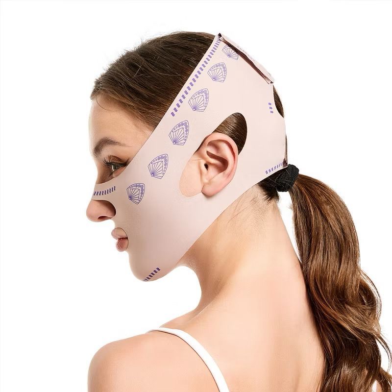 # HJ # Facial Slimming Shaping Lifting V Face Mask Thin Double Chin Bandage Mask Mulus Masker / Mask