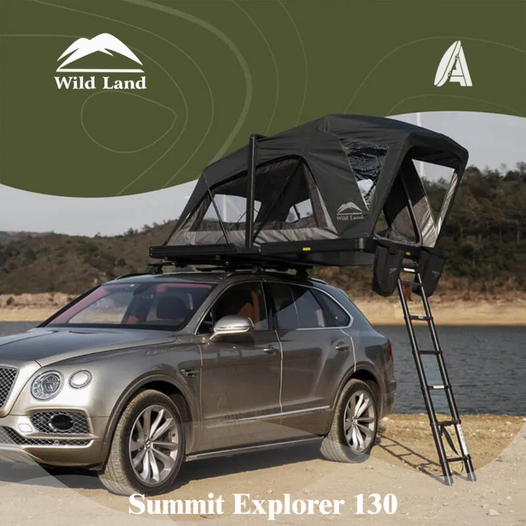 Roof Tent WILD LAND Summit Explorer OrthFrame 130 Hard Shell RTT (1-2 person) Black on grey WLD RTT-