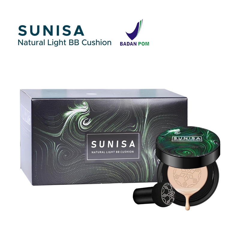 Sunisa Bedak Glowing BB Cream Cushion Anti Air Natural