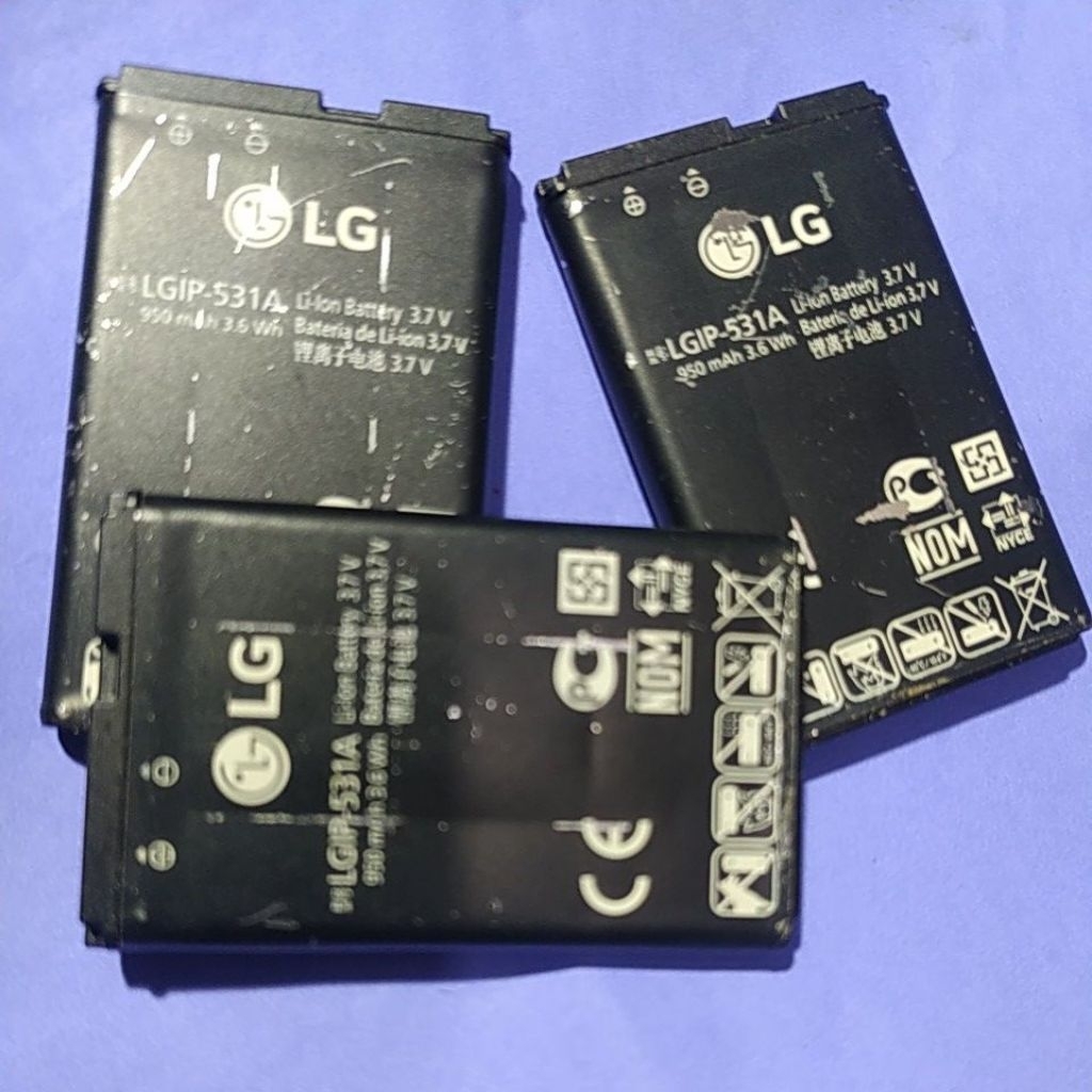 BATTERY LG 950mah LGIP-531A BATTERY for LG AN170 FLUID II FLIP PHONE