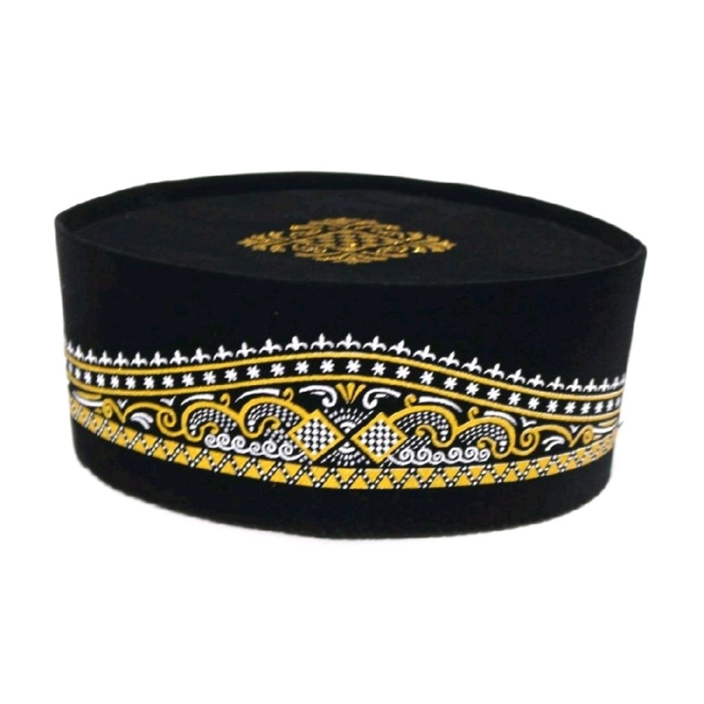 Peci Batik Catur Keemasan // Anak dan Dewasa