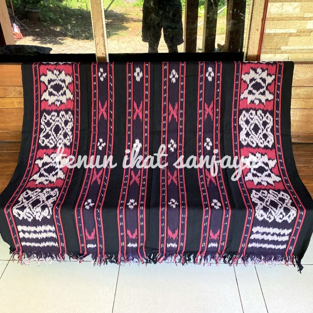 Kain Tenun blangket kombinasi motif NTT kupang nusantara kode A2
