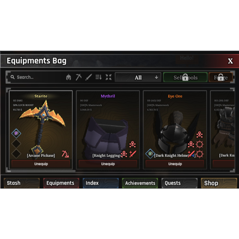 READY AKUN THE FORGE ROBLOX - RACE ANGEL/DEMON + ARCANE PICKAXE ONLY | AKUN POLOSAN AMAN