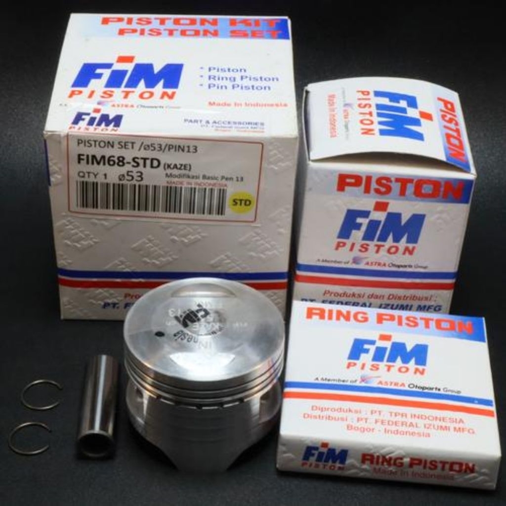 Piston Kit Ring Seher Fim68. KAZE. STD 50 100 150 200