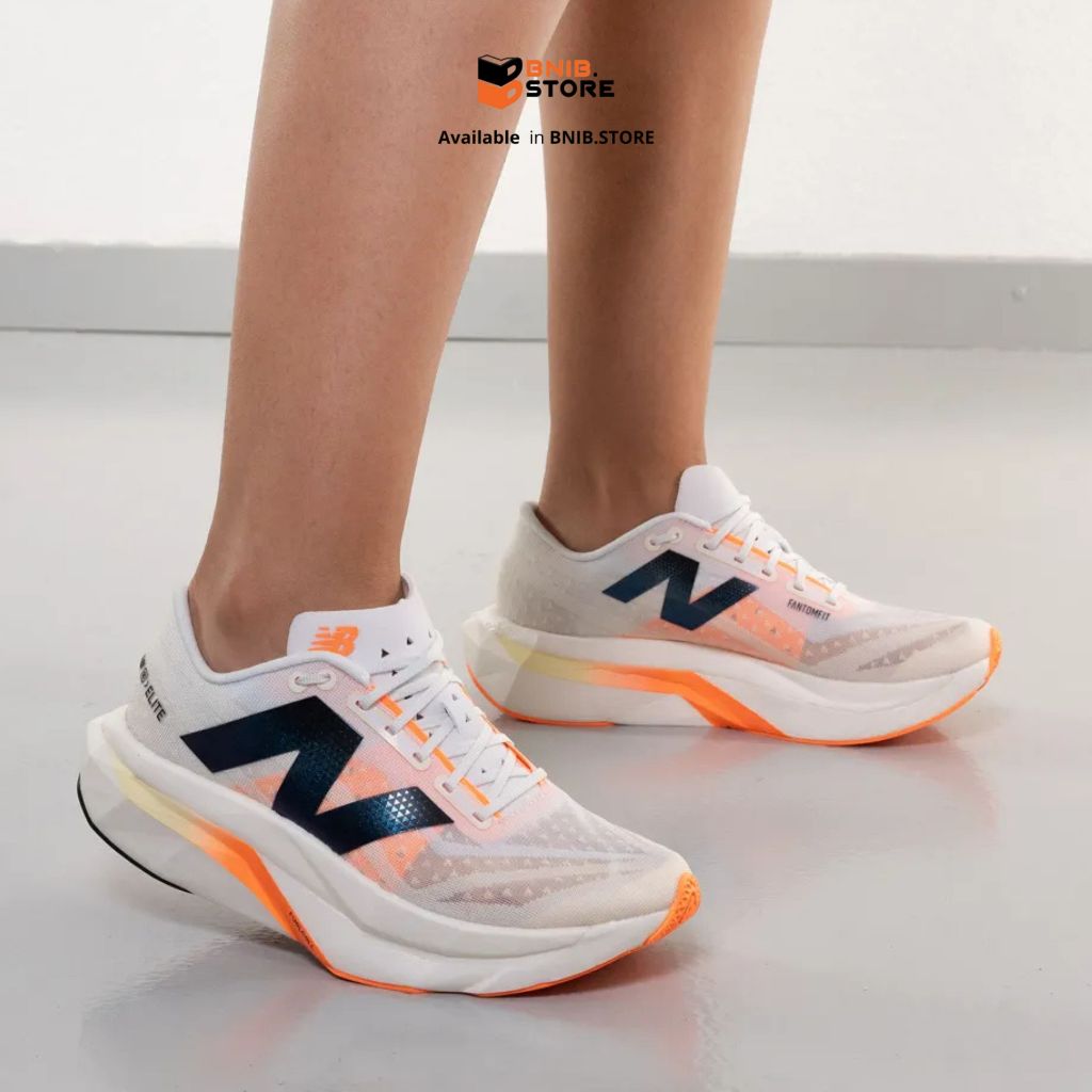 Sepatu NB RUNNING Wanita FuelCell SuperComp Elite v4 White Sunrise Original