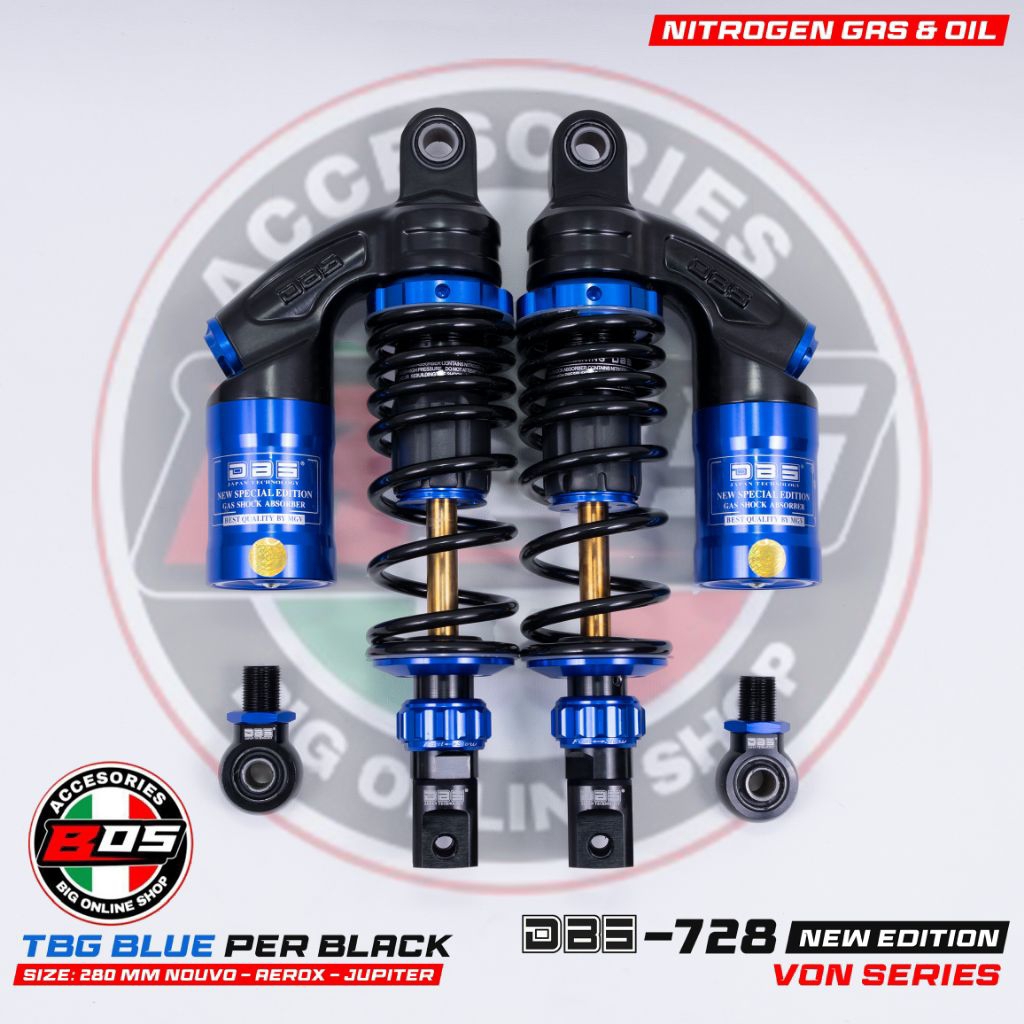 Shock DBS 728 Vons Series Untuk motor Bebek dan matic Jupiter z RX king fizz R Aerox new/old NMAX Ne