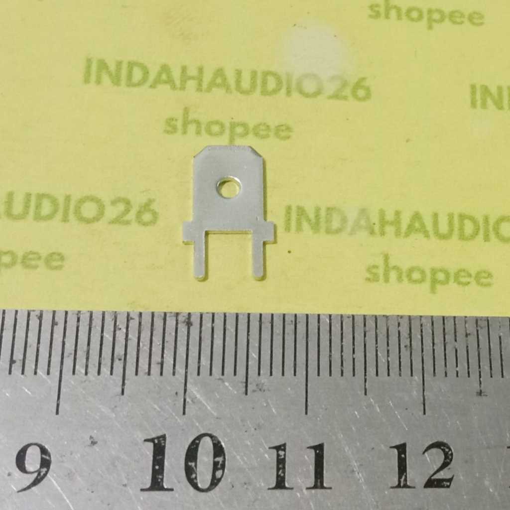 100PCS     MALE  ONLY skun pcb 6.3mm male ONLY 6,3mm untuk skun PCB cowo putih skun gepeng pcb 6.3om