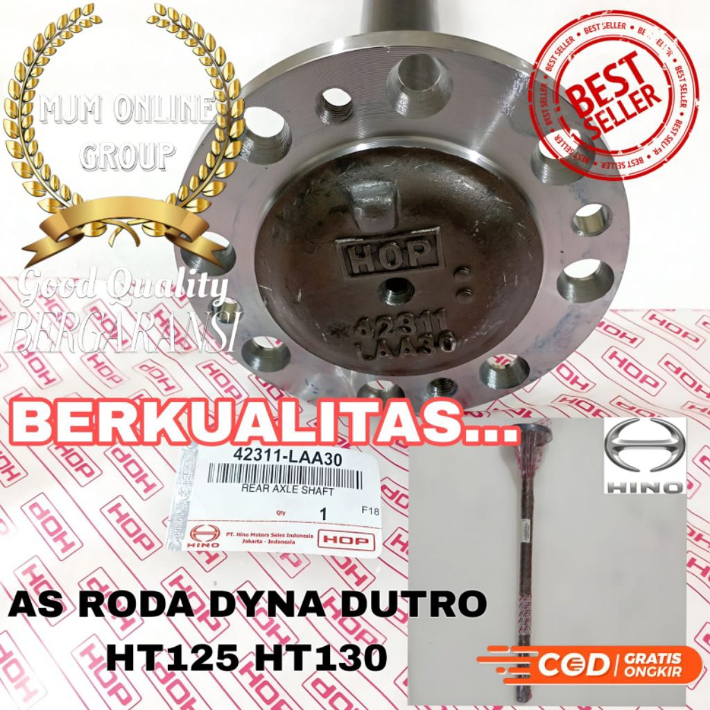 AS RODA STIK AS GARDAN BELAKANG DYNA DUTRO HT125 / HT130 ORIGINAL