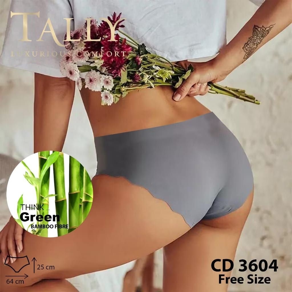Tally celana dalam seamless wanita | UK L - XXL | bahan katun bambu