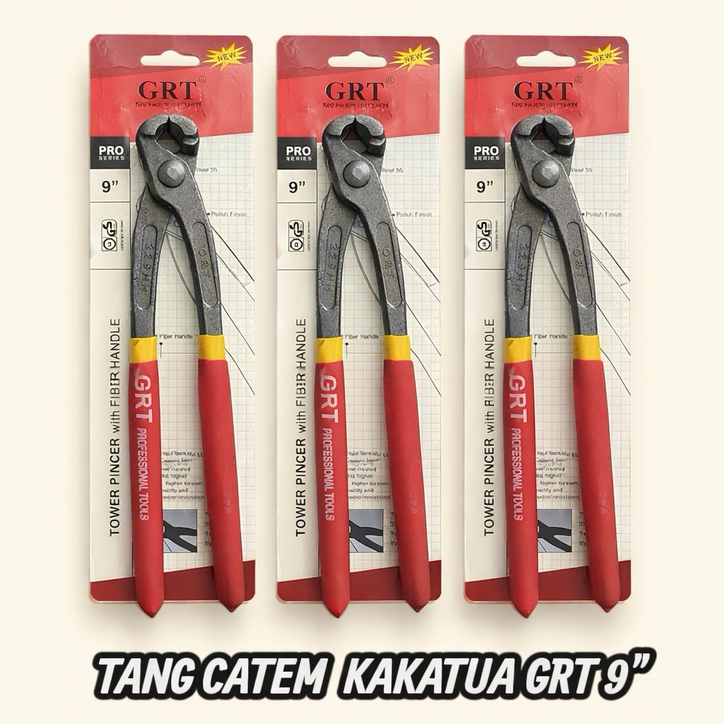 Catut Baja Tang kakatua tang gegep GRT 9" Bahan Baja