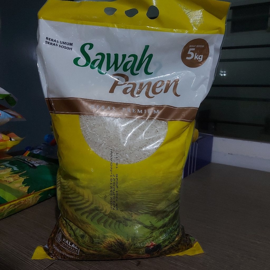 Beras Premium Sawah Panen Kemasan 5kg