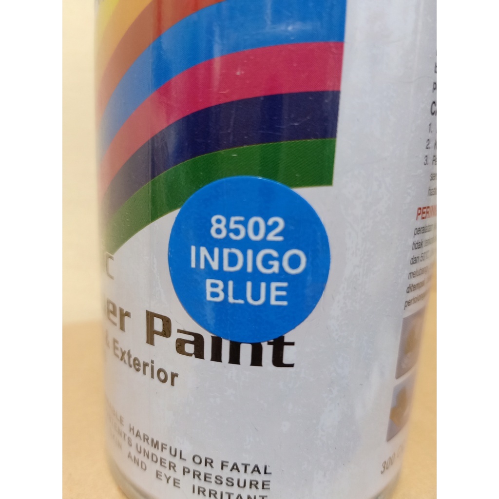 indigo blue 8502 Diton cat semprot. spray paint