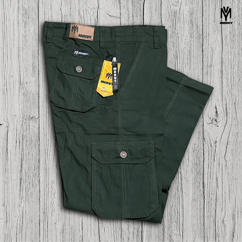 Morvy Celana Cargo Pendek Cotton Combed Canvas Keren