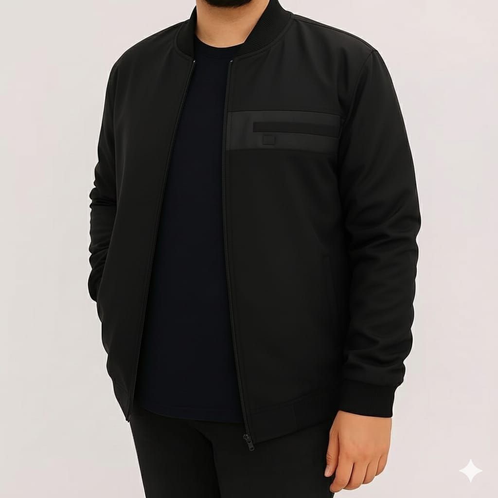 jaket waterproof taslan kerah bomber big size ukuran M-8XL