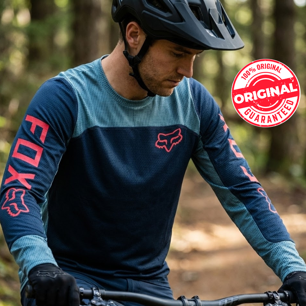 Jersey Sepeda Original Fox Defend | Jersey Roadbike / Jersey Sepeda MTB / Jersey Sepeda Gowes Pria