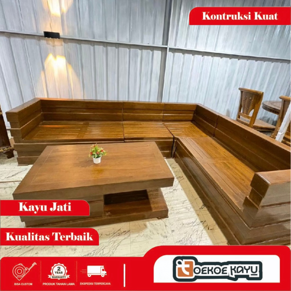 kursi sudut tamu , kursi ruang tamu sudut box kayu jati , kursi sudut box plus busa minimalis kursi 