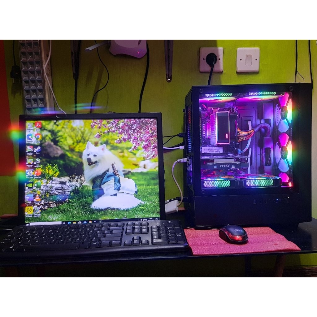 Cpu bekas i7 8700 X gtx 1050 TI 4gb ddr5