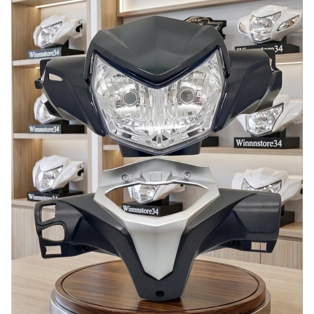 Batok Supra X 125 Fi Injeksi 2014 2015 2016 Silver / Batok Lampu Supra X 125 Fi Injeksi Silver Batok