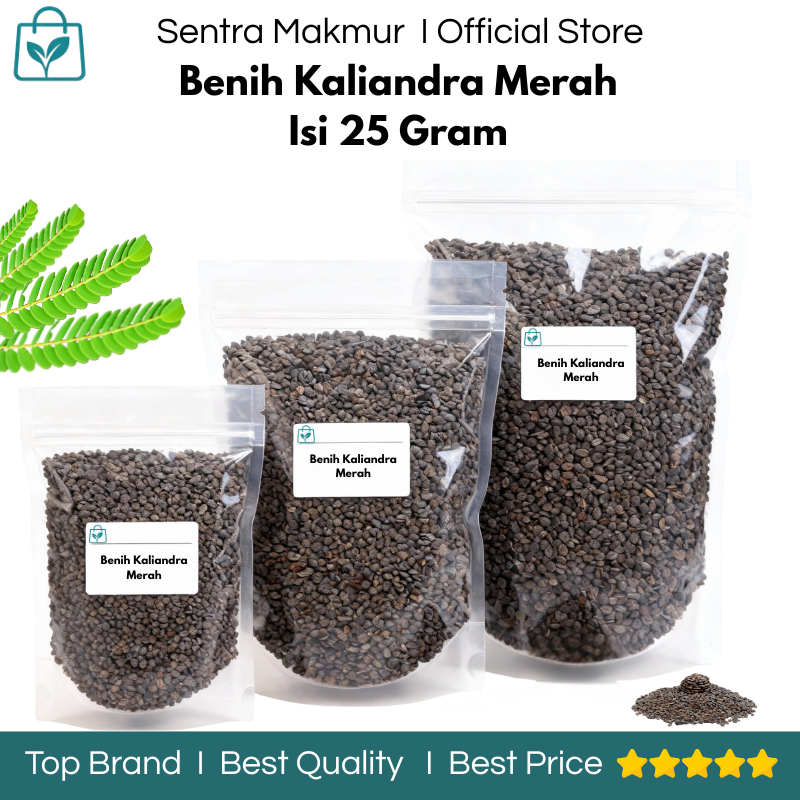 Benih Kaliandra Merah Isi 25 Gram – Benih Kaliandra Super – Benih Kali Andra – Benih Kaliandra Untuk