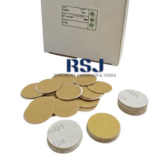 10 pcs-amplas bulat 2 inch 50 mm gold deerfos