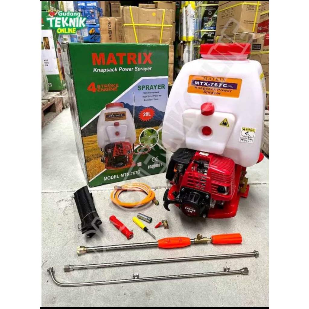 Mesin Sprayer 20LITER MTX-767C 4Tak Semprot Hama  20LEngine Sprayer Semprotan Hama 20 Liter  MATRIX