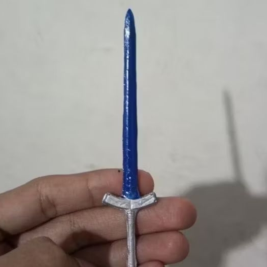 asesoris action figure excalibur blue varian artoria pendragon saber 1/12 blue colour # figma shf re