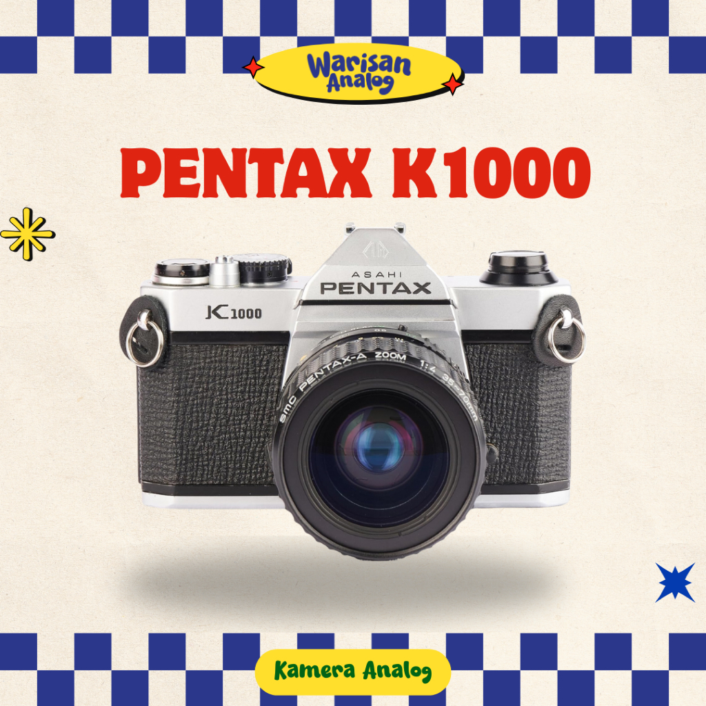 KAMERA ANALOG SLR PENTAX K1000 | REUSABLE CAMERA FILM 35MM