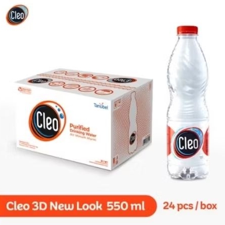 CLEO BOTOL TANGGUNG 550 ML ISI 24 PCS AIR MINERAL MURNI
