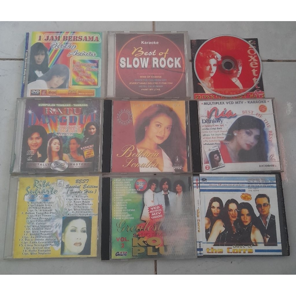 VCD Lagu Campur Pop,Dangdut,Slow Rock - Bootleg