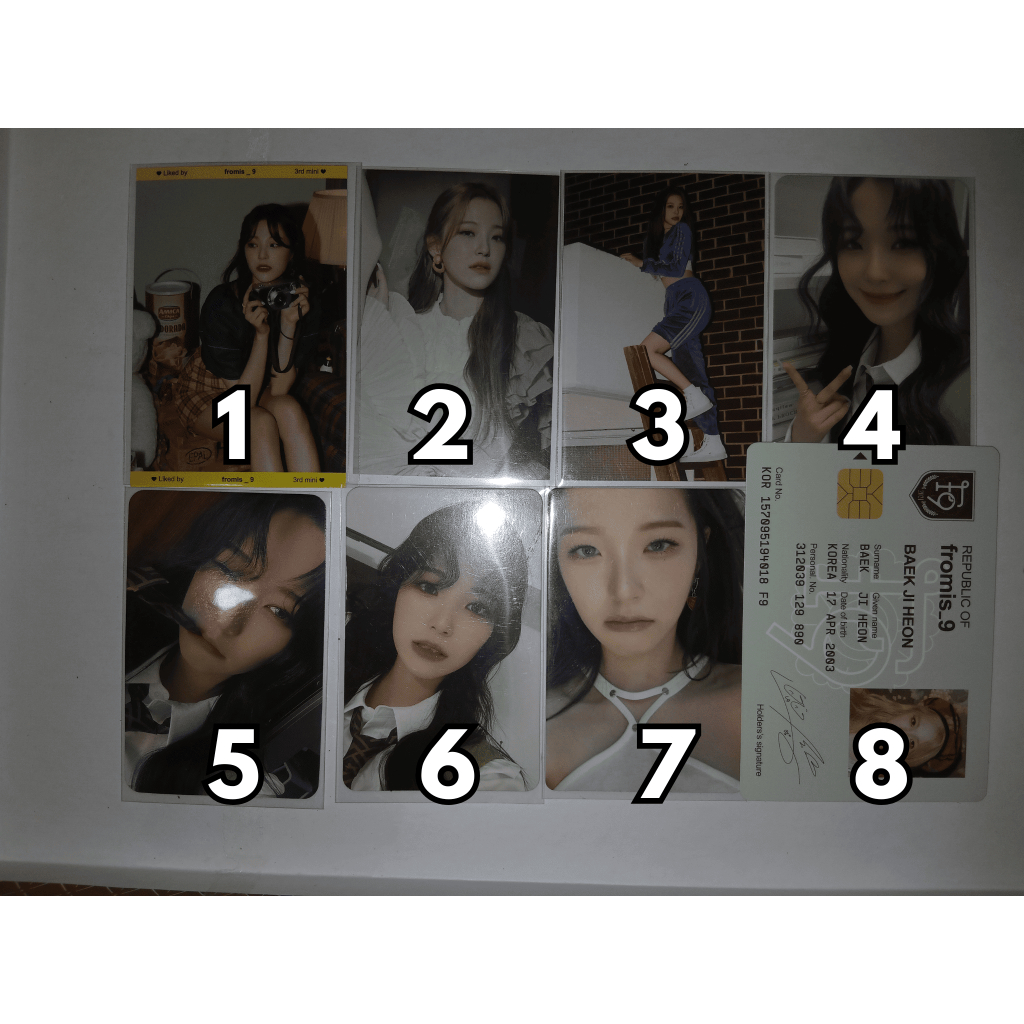 [Clearance Sale] Photocard Jiheon Fromis_9