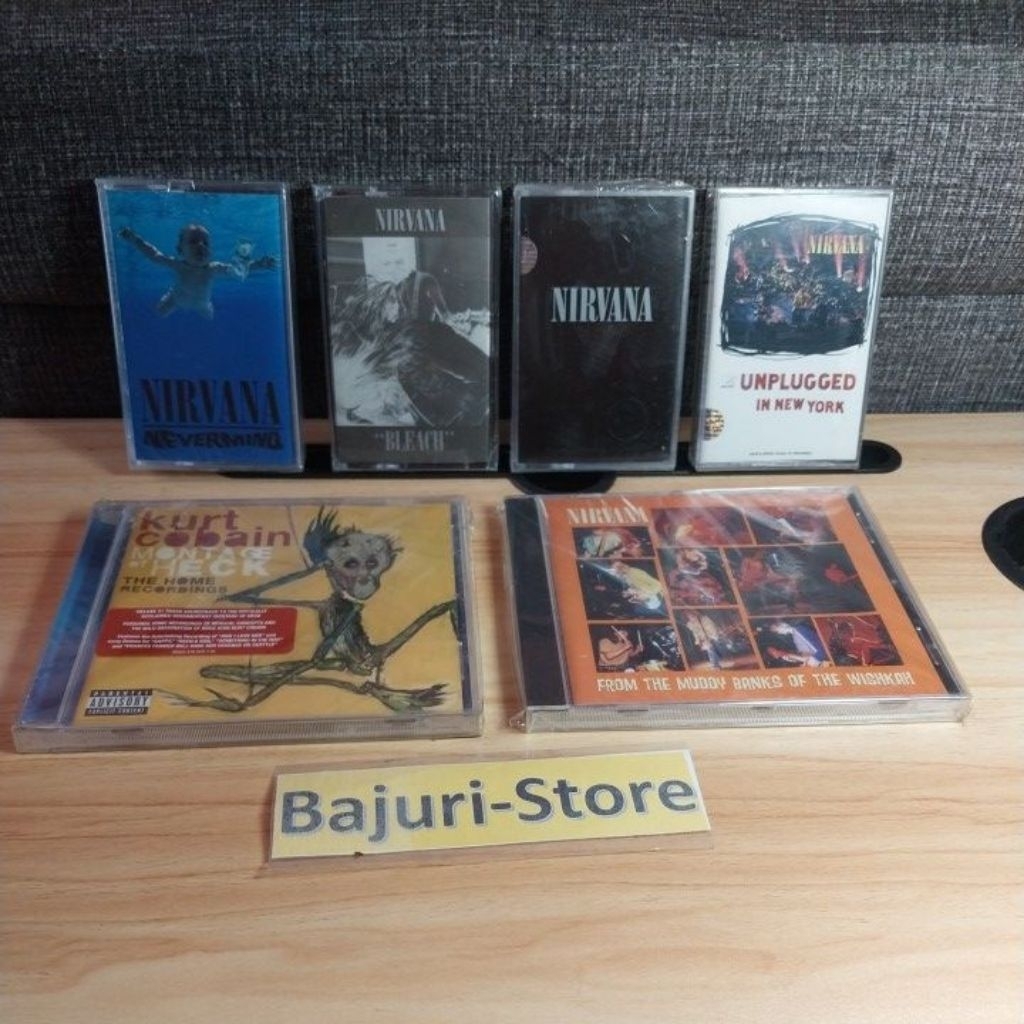 CD "Nirvana" + Kaset Pita "Nirvana"/Kurt Cobain/Segel/Sealed/Original/Super Rare Item/Kolektor Item