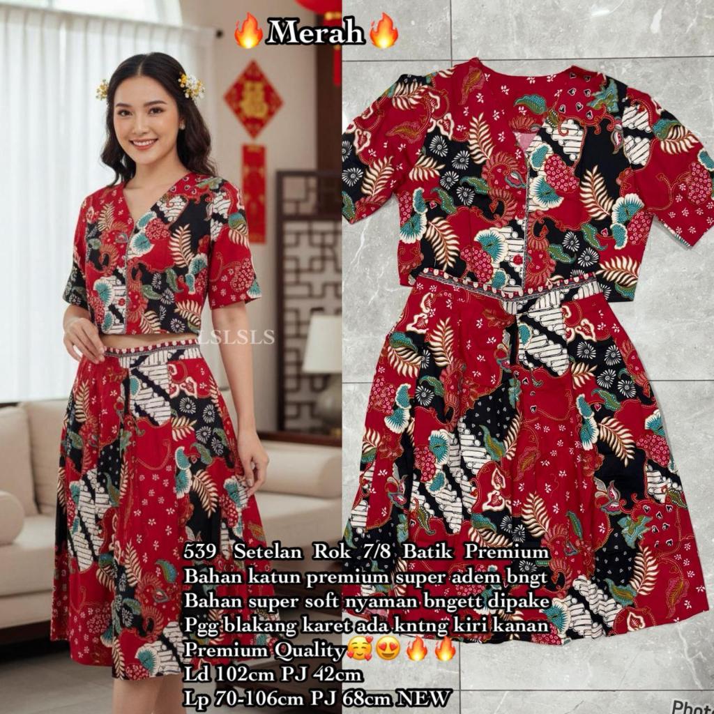 539 SET ROK 7/8 BATIK PREMIUM