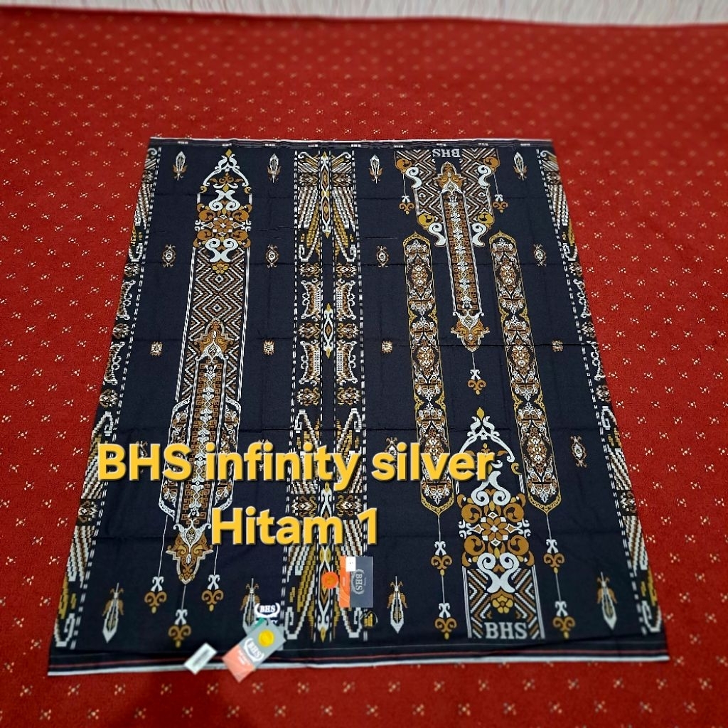 Sarung Tenun BHS Infinity Silver PMA Premium bahan viscose cotton blend