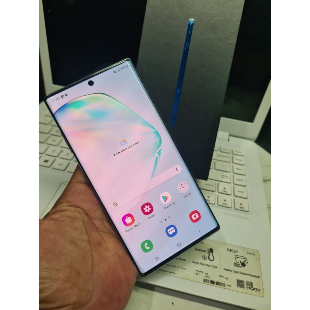 samsung note 10 plus 256 fullset