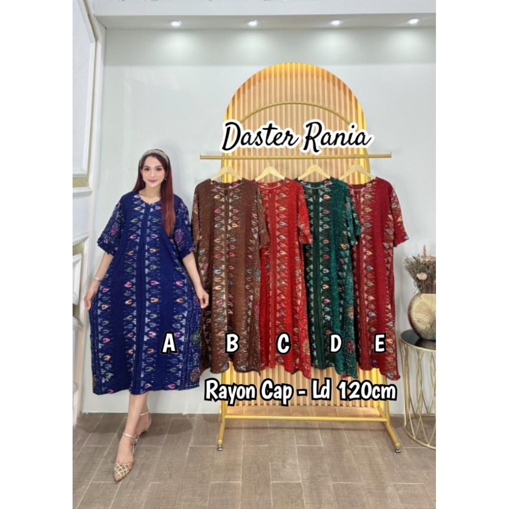 Daster Dress Batik Rayon Busui, Baju Tidur Wanita Dewasa Jumbo