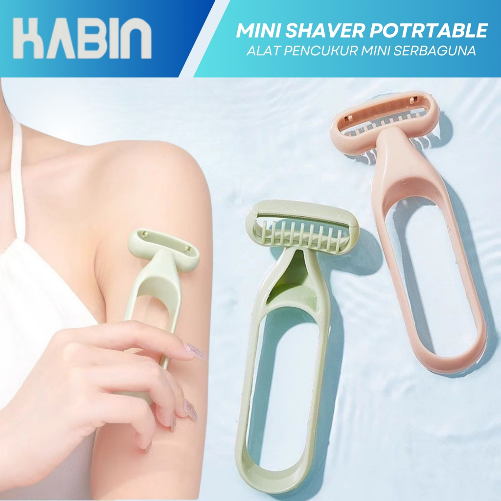 Mini Shaver Portable Alat Cukur Mini Manual Serbaguna / Alat Cukur Bulu Kaki Tangan dan Ketiak Water