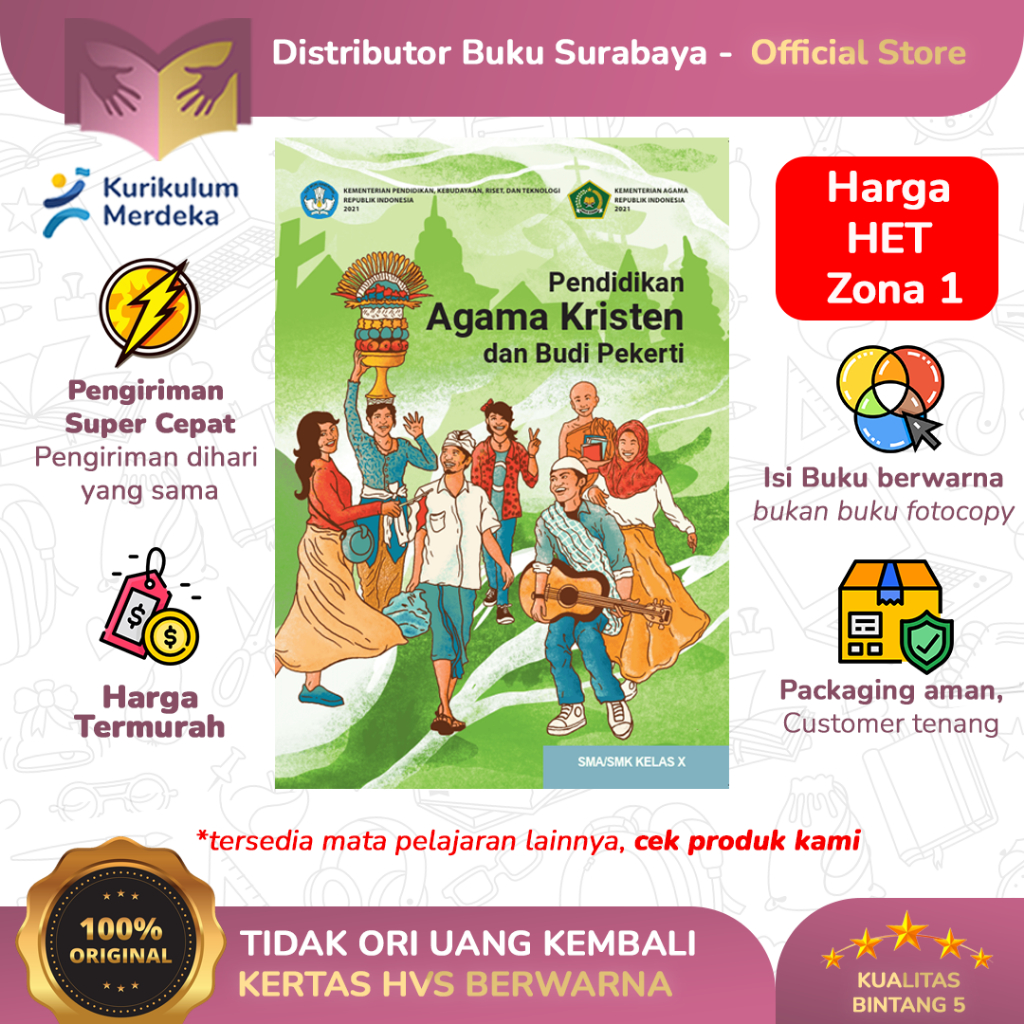 Buku Siswa Agama Kristen Kelas 10 SMA Kurikulum Merdeka