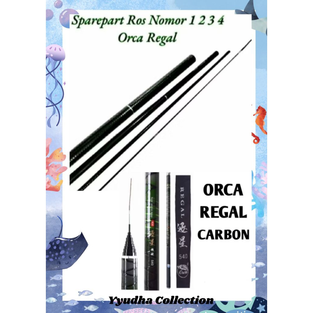 Ujung Ruas Carbon Orca Regal/Pengganti ruas original Orca Regal