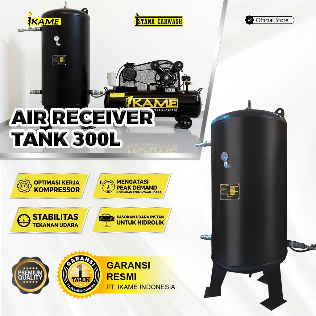 Tangki Kompresor / Tangki Udara 300 liter / Air Receiver Tank 300 Liter IKAME