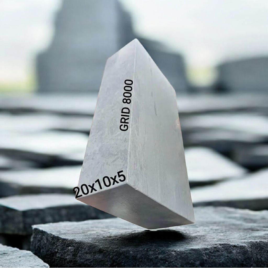 batu asahan asli alam ukuran 20x10x5 grit 1000
