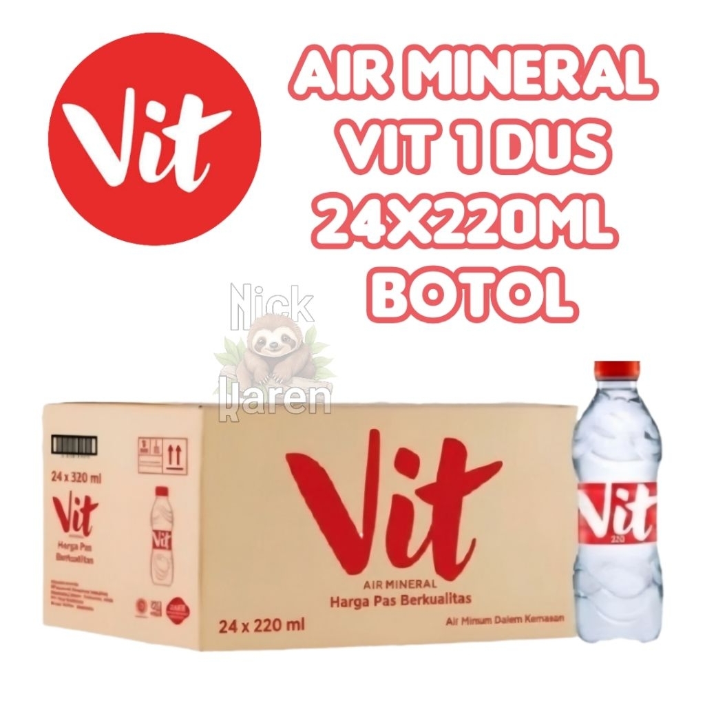 Air Mineral Vit 1 Dus 24x220ml Botol