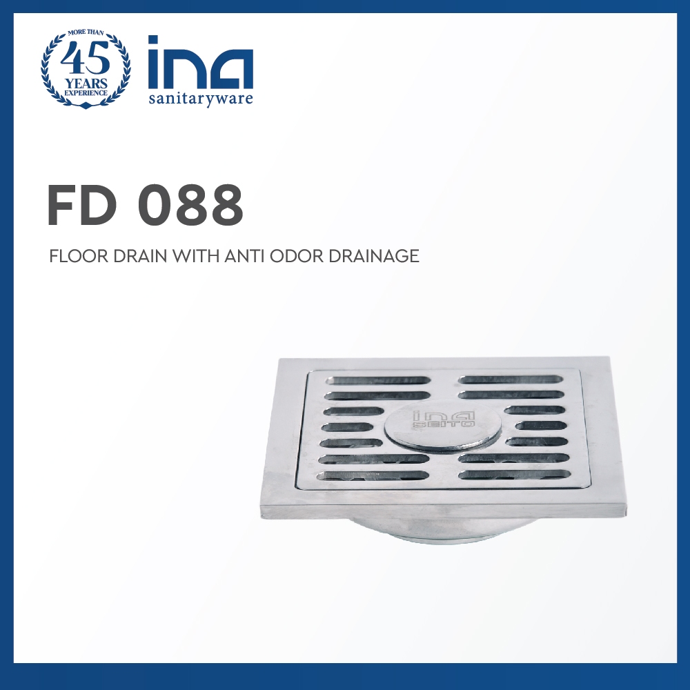 INA Floor Drain Afur Saringan Penutup Saluran Kamar Mandi Anti Bau - FD 088