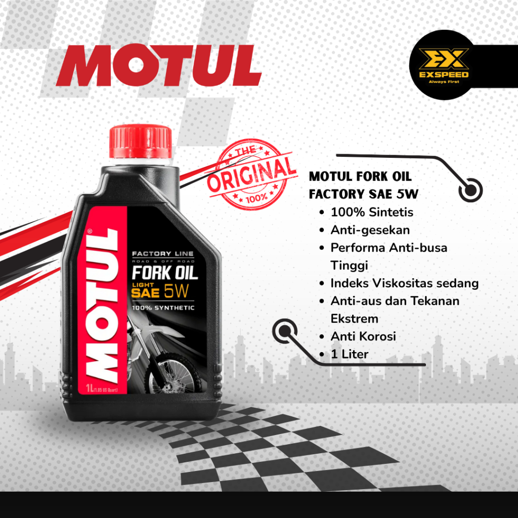 FORK OIL MOTUL 5W 1LT 100% Original