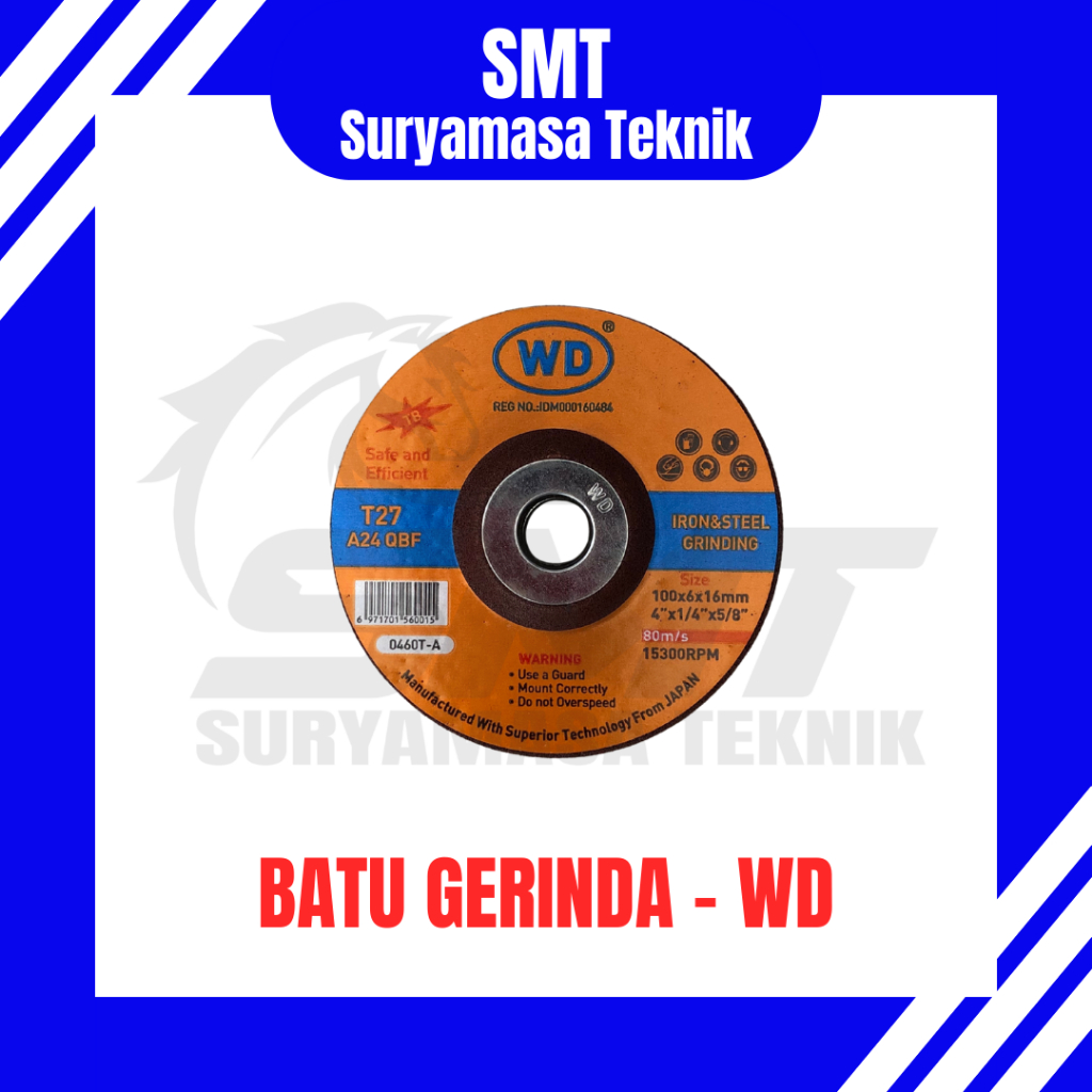 BATU GERINDA WD 4 INCH ORIGINAL - Mata Gerinda Poles Besi Baja & Stainless