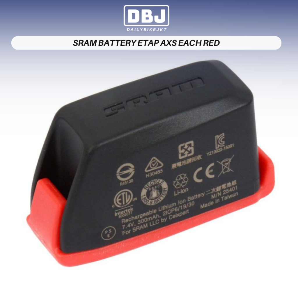 BATTERY SRAM ETAP AXS EACH RED BATTERY