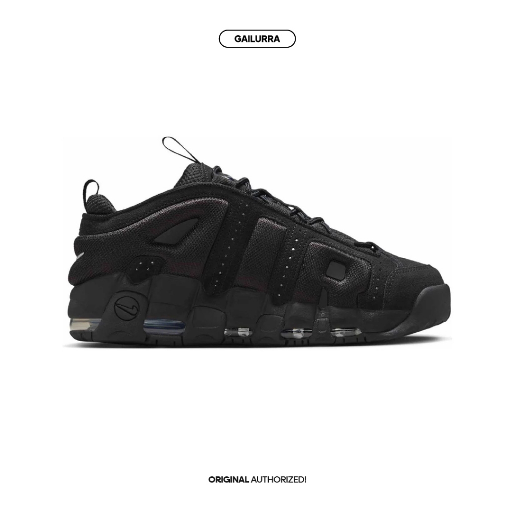 Nike Air More Uptempo Low Triple Black Original